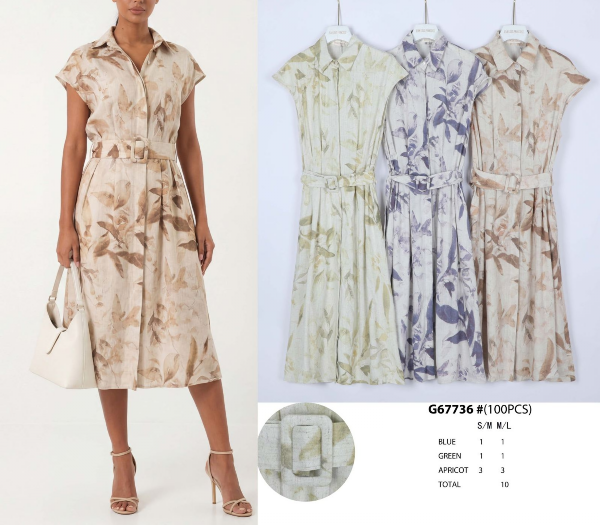 Sukienka damska (Francja produkt) Roz S/M-M/L, Mix Kolor .Paczka 10 szt